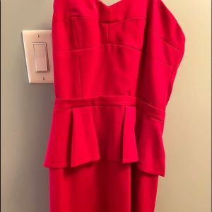 BCBG Red strapless dress